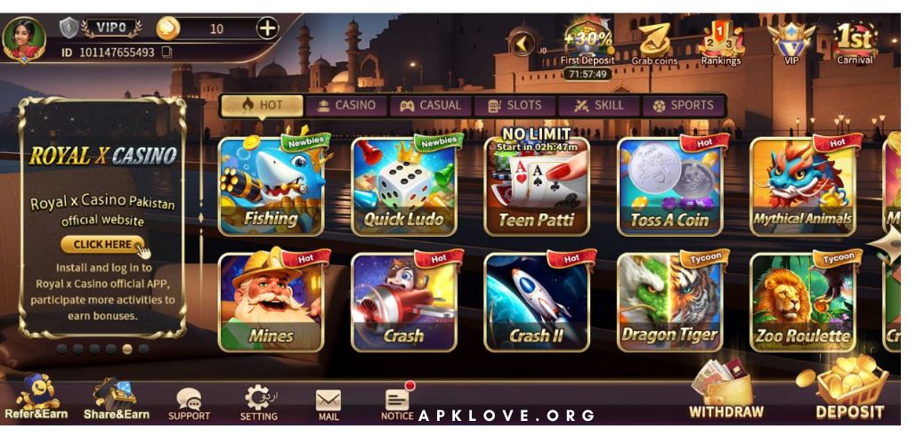 Royal X Casino APK Download 